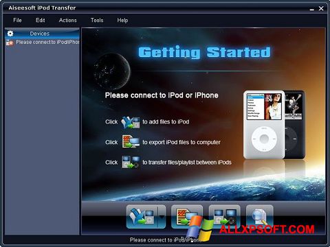 Skjermbilde iPhone PC Suite Windows XP