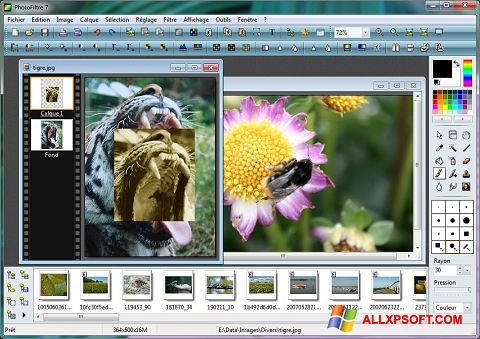 Skjermbilde PhotoFiltre Windows XP