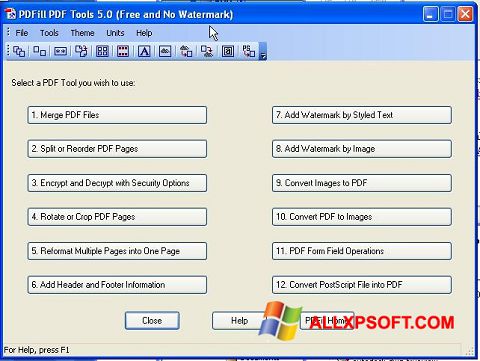Skjermbilde Pdf995 Windows XP