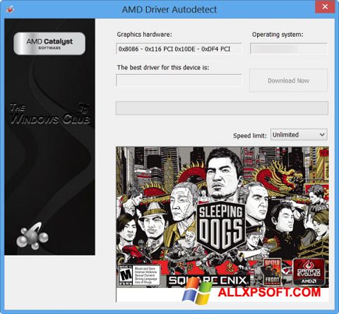 Skjermbilde AMD Driver Autodetect Windows XP