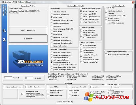 Skjermbilde 3D-Analyze Windows XP