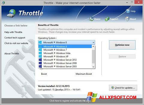 Skjermbilde Throttle Windows XP