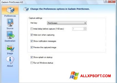 Skjermbilde Gadwin PrintScreen Windows XP