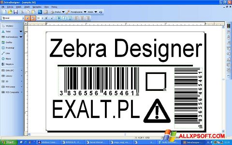 Skjermbilde Zebra Designer Windows XP