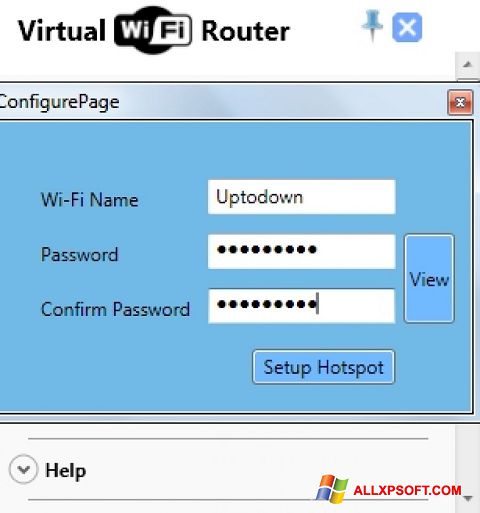 Skjermbilde Virtual WiFi Router Windows XP