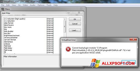 Skjermbilde VirtualDub Windows XP