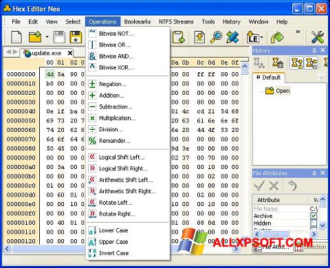 Skjermbilde Hex Editor Neo Windows XP