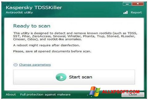 Skjermbilde Kaspersky TDSSKiller Windows XP