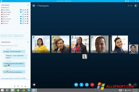 Skjermbilde Skype for Business Windows XP
