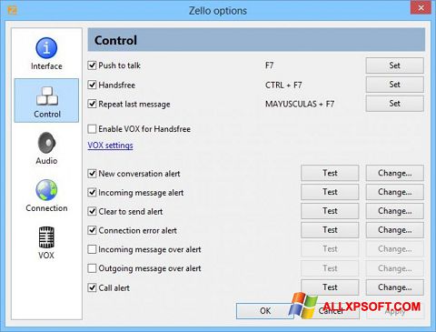 Skjermbilde Zello Windows XP