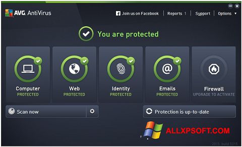 Skjermbilde AVG AntiVirus Pro Windows XP