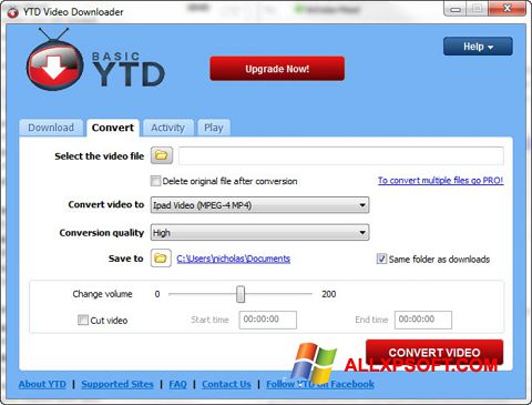 Skjermbilde YTD Video Downloader Windows XP