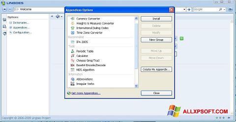 Skjermbilde Lingoes Windows XP