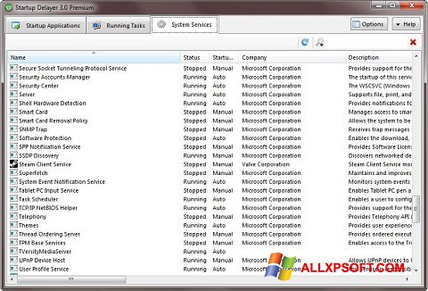 Skjermbilde Startup Delayer Windows XP
