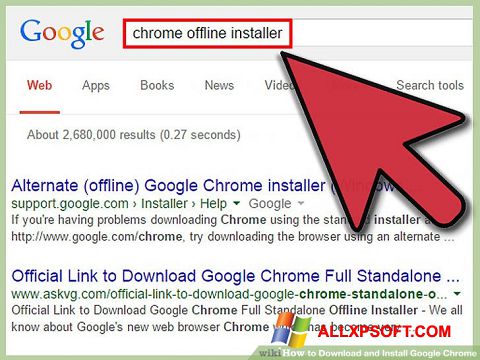 Skjermbilde Google Chrome Offline Installer Windows XP