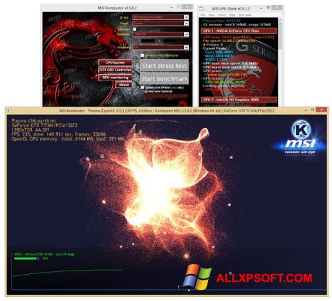 Skjermbilde MSI Kombustor Windows XP