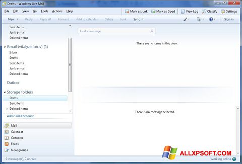 Skjermbilde Windows Live Mail Windows XP