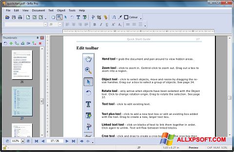 Skjermbilde Infix PDF Editor Windows XP