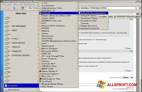 Skjermbilde AviSynth Windows XP