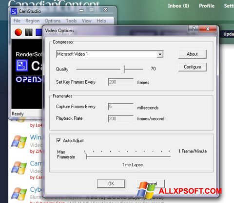 Skjermbilde CamStudio Windows XP