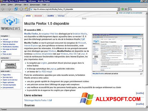 Skjermbilde Mozilla Firefox Windows XP