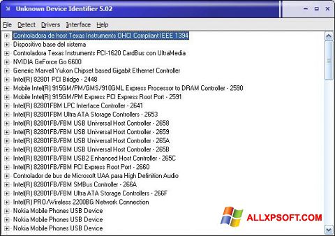 Skjermbilde Unknown Device Identifier Windows XP