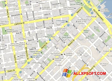 Skjermbilde Google Maps Windows XP