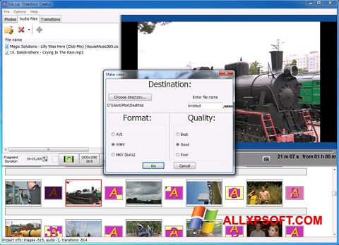 Skjermbilde Bolide Slideshow Creator Windows XP