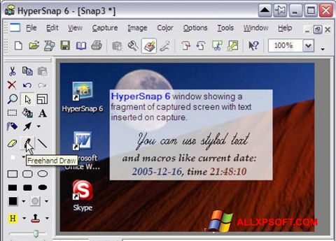 Skjermbilde HyperSnap Windows XP