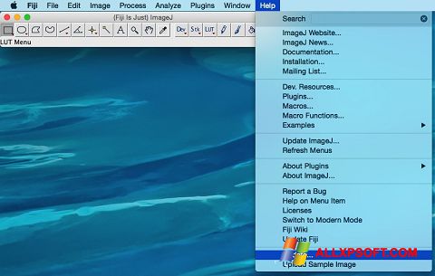 Skjermbilde ImageJ Windows XP