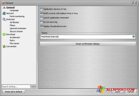 Skjermbilde VSO Downloader Windows XP