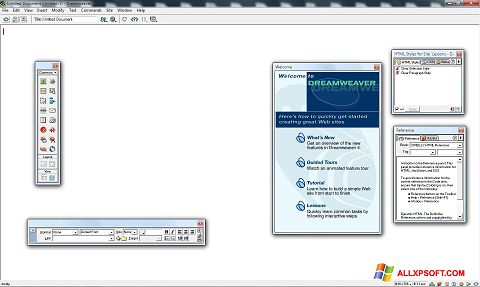 Skjermbilde Macromedia Dreamweaver Windows XP