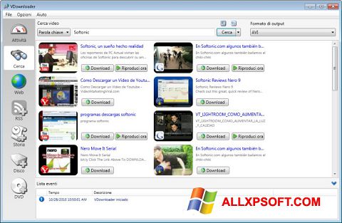 Skjermbilde VDownloader Windows XP