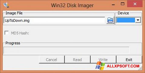 Skjermbilde Win32 Disk Imager Windows XP