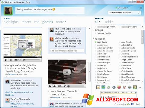 Skjermbilde Windows Live Messenger Windows XP