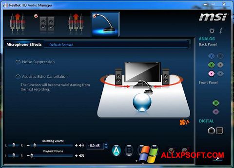 Skjermbilde Realtek Audio Driver Windows XP