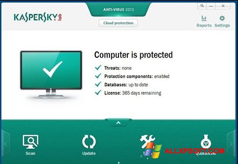 Skjermbilde Kaspersky Free Antivirus Windows XP
