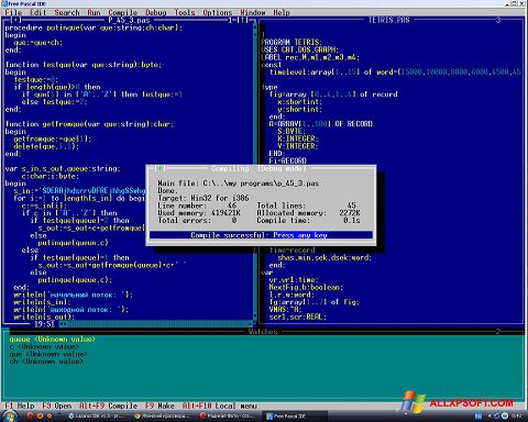 Skjermbilde Free Pascal Windows XP