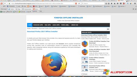 Skjermbilde Mozilla Firefox Offline Installer Windows XP