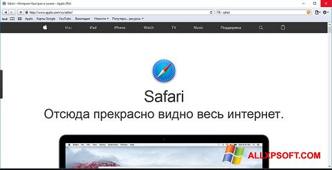 Skjermbilde Safari Windows XP