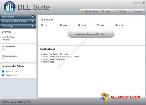 Skjermbilde DLL Suite Windows XP