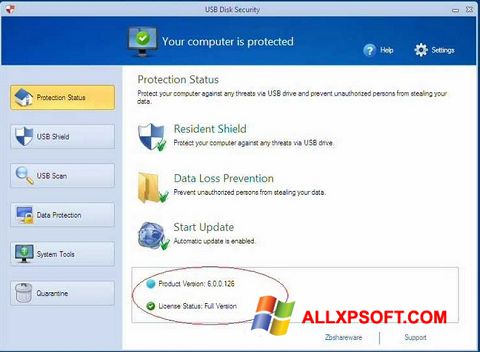Skjermbilde USB Disk Security Windows XP