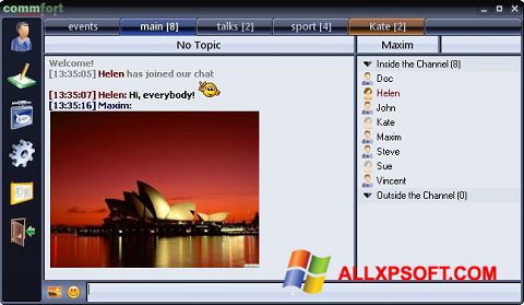 Skjermbilde CommFort Windows XP