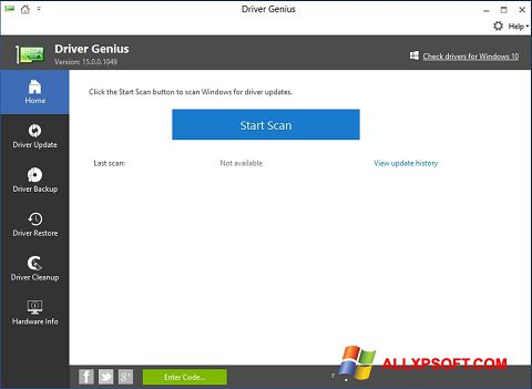 Skjermbilde DriverScanner Windows XP
