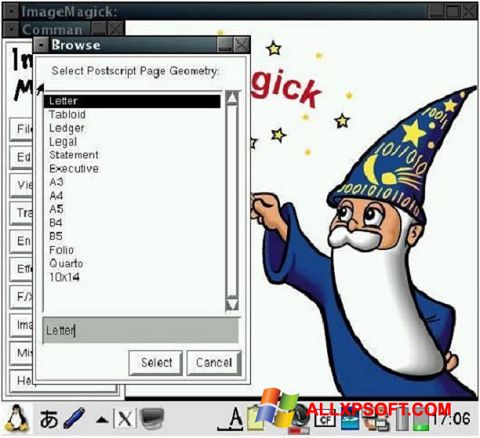 Skjermbilde ImageMagick Windows XP