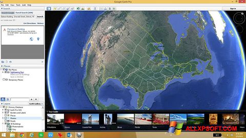 Skjermbilde Google Earth Windows XP
